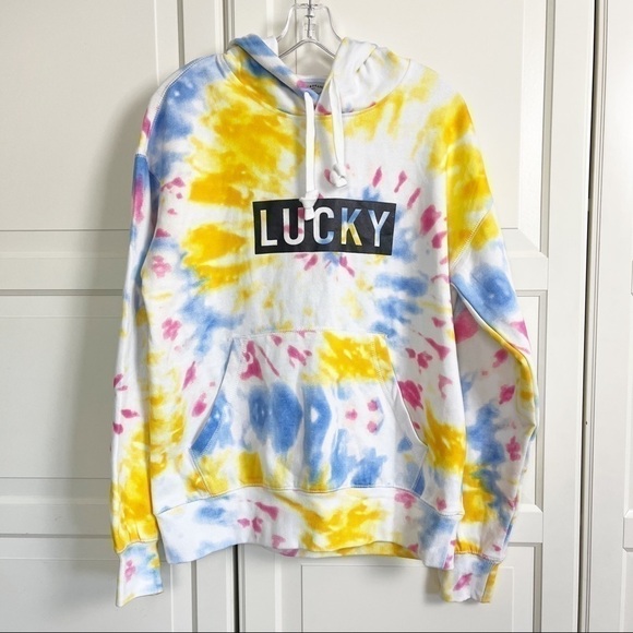 Lucky Brand | Tie Dye Oversized  Hoodie Size Medium - Picture 4 of 8